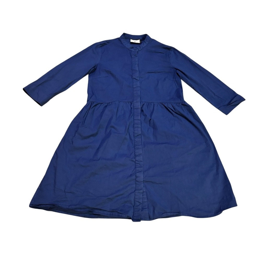Tuckernuck Navy Blue Midi Shirt Dress